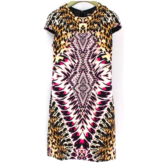 Roberto Cavalli Dresses & Skirts - 🎉🎈HOST PICK!🎈Just Cavalli GORGEOUS digital Slinky Midi Dress Large/m NEW